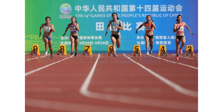 田径——女子100米预赛赛况