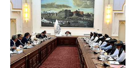 阿富汗临时政府代理总理会见世卫组织总干事