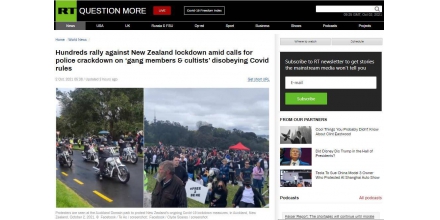 上千新西兰民众聚集抗议新冠防疫封锁措施，新西兰警方：对集会违反防疫规定感到失望