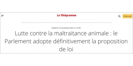 法国参议院通过《反虐待动物法案》，2024年起宠物店禁售猫狗