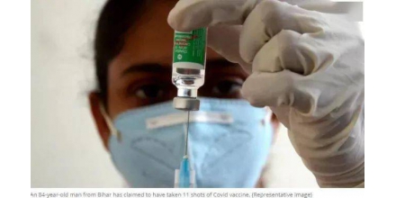 印度一老人连打11针新冠疫苗 称疫苗对他有好处