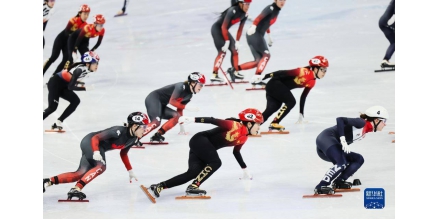 短道速滑女子3000米接力决赛：中国队获得季军