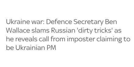 英国防大臣与“乌克兰总理”视频电话聊了10分钟，结果是假冒的
